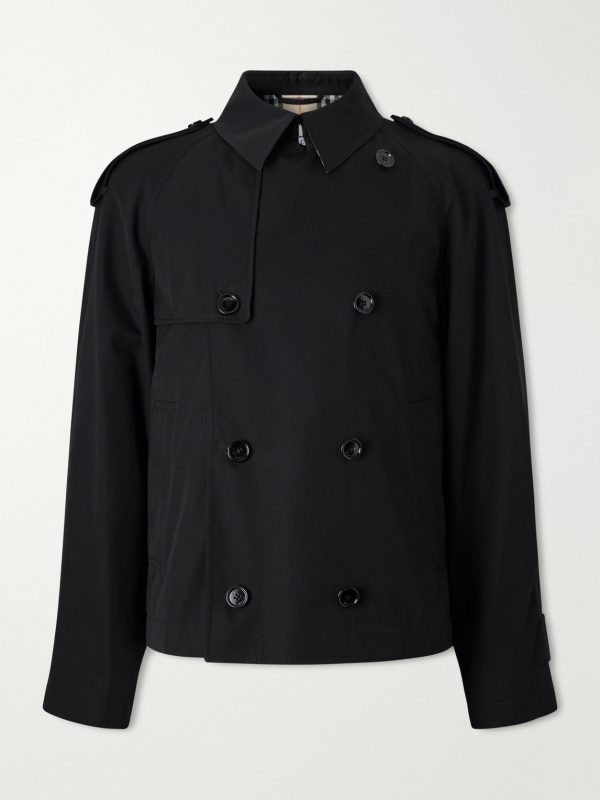 Cropped Cotton-Gabardine Trench Coat Cropped Cotton-Gabardine Trench Coat