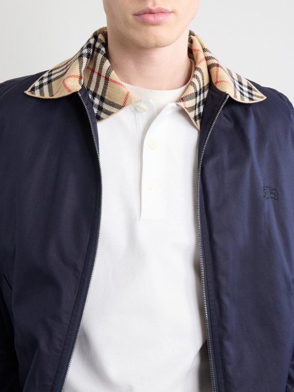 Checked Cotton-Piqué Polo Shirt - CU Checked Cotton-Piqué Polo Shirt - CU