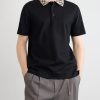 Checked Cotton-Piqué Polo Shirt - FR Checked Cotton-Piqué Polo Shirt - FR