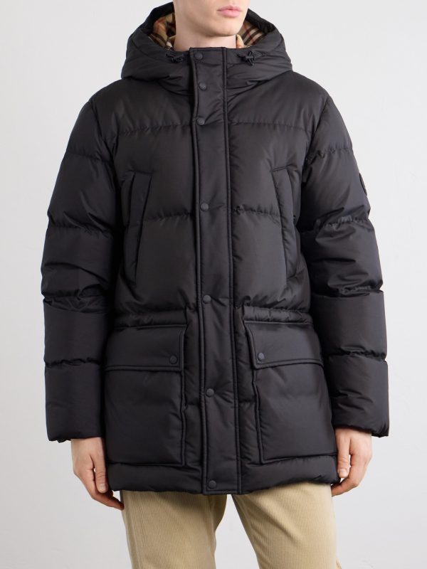 Hooded Wool-Trimmed Quilted Shell Down Jacket - FR Hooded Wool-Trimmed Quilted Shell Down Jacket - FR