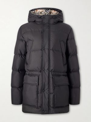 Hooded Wool-Trimmed Quilted Shell Down Jacket Hooded Wool-Trimmed Quilted Shell Down Jacket