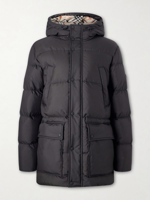 Hooded Wool-Trimmed Quilted Shell Down Jacket Hooded Wool-Trimmed Quilted Shell Down Jacket