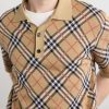 Checked Cotton-Blend Polo Shirt - CU Checked Cotton-Blend Polo Shirt - CU
