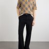 Checked Cotton-Blend Polo Shirt - OU Checked Cotton-Blend Polo Shirt - OU