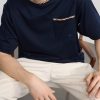 Logo-Embroidered Checked Cotton-Jersey T-Shirt - CU Logo-Embroidered Checked Cotton-Jersey T-Shirt - CU