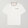 Logo-Embroidered Checked Cotton-Jersey T-Shirt Logo-Embroidered Checked Cotton-Jersey T-Shirt
