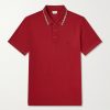 Logo-Embroidered Checked Cotton-Piqué Polo Shirt Logo-Embroidered Checked Cotton-Piqué Polo Shirt