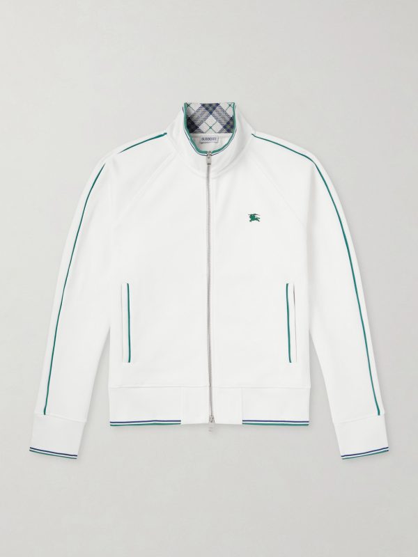 Logo-Embroidered Jersey Zip-Up Sweatshirt Logo-Embroidered Jersey Zip-Up Sweatshirt