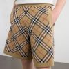 Straight-Leg Knitted Checked Cotton-Blend Shorts - CU Straight-Leg Knitted Checked Cotton-Blend Shorts - CU