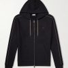 Logo-Embroidered Cotton-Jersey Zip-Up Hoodie Logo-Embroidered Cotton-Jersey Zip-Up Hoodie