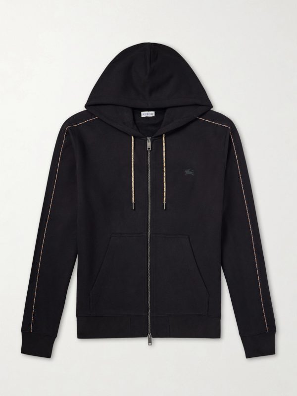 Logo-Embroidered Cotton-Jersey Zip-Up Hoodie Logo-Embroidered Cotton-Jersey Zip-Up Hoodie