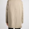 Leather-Trimmed Cotton-Gabardine Trench Coat - BK Leather-Trimmed Cotton-Gabardine Trench Coat - BK