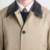 Leather-Trimmed Cotton-Gabardine Trench Coat - CU Leather-Trimmed Cotton-Gabardine Trench Coat - CU