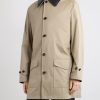 Leather-Trimmed Cotton-Gabardine Trench Coat - FR Leather-Trimmed Cotton-Gabardine Trench Coat - FR