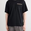 Logo-Embroidered Checked Cotton-Jersey T-Shirt - FR