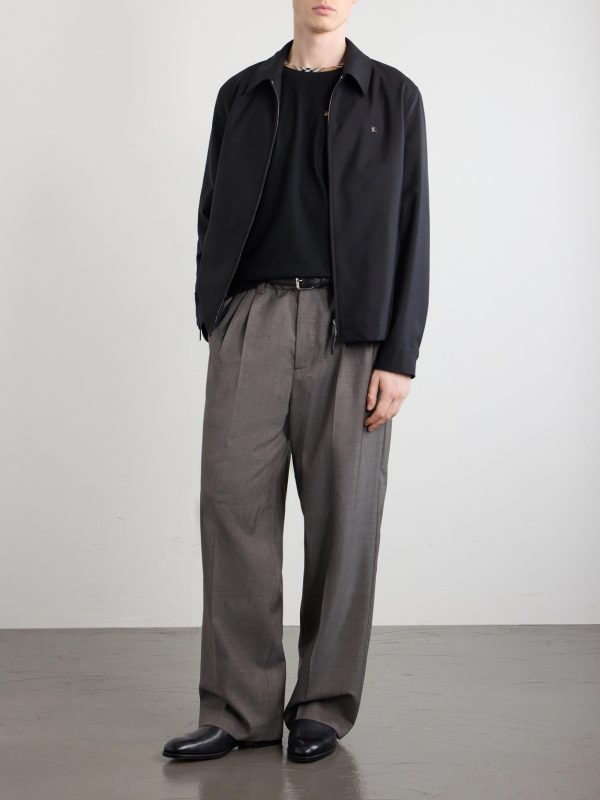 Logo-Embroidered Checked Cotton-Jersey T-Shirt - OU