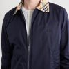 Logo-Embroidered Checked Cotton-Gabardine Blouson Jacket - CU Logo-Embroidered Checked Cotton-Gabardine Blouson Jacket - CU