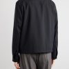Logo-Embroidered Wool Zip-Up Blouson Jacket - BK