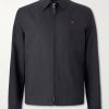 Logo-Embroidered Wool Zip-Up Blouson Jacket