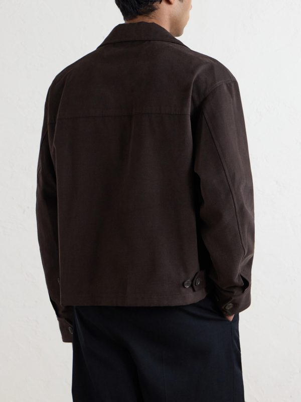 Postal Cotton-Velvet Jacket - BK Postal Cotton-Velvet Jacket - BK