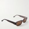 Jules Oval-Frame Tortoiseshell Acetate Sunglasses - FR