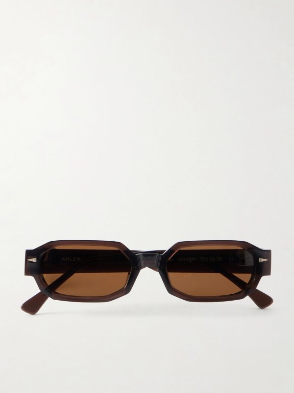 Jules Oval-Frame Tortoiseshell Acetate Sunglasses