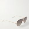 Laplace Aviator-Style Gold-Tone Sunglasses - FR Laplace Aviator-Style Gold-Tone Sunglasses - FR