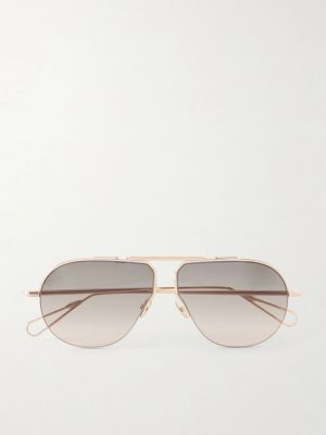 Laplace Aviator-Style Gold-Tone Sunglasses Laplace Aviator-Style Gold-Tone Sunglasses