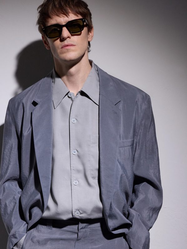 Rive Gauche Square-Frame Acetate Sunglasses - BK