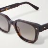 Saint Georges D-Frame Tortoiseshell Acetate Sunglasses - CU
