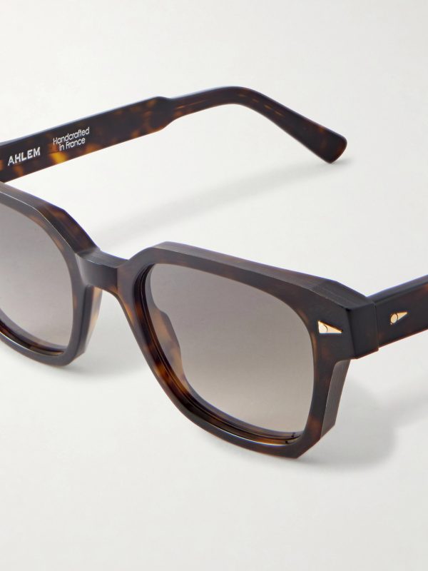 Saint Georges D-Frame Tortoiseshell Acetate Sunglasses - CU
