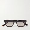 Saint Georges D-Frame Tortoiseshell Acetate Sunglasses