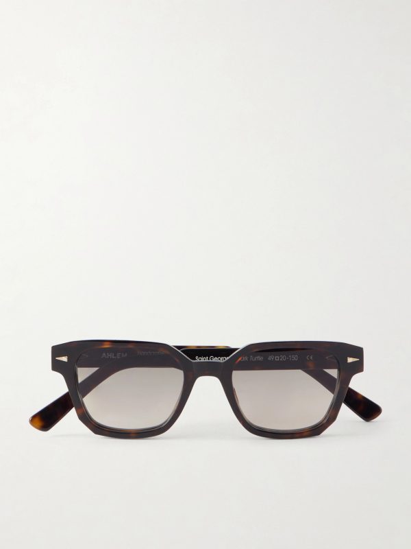 Saint Georges D-Frame Tortoiseshell Acetate Sunglasses