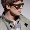 Jules Oval-Frame Acetate Sunglasses - BK