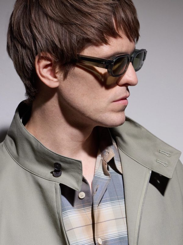 Jules Oval-Frame Acetate Sunglasses - BK