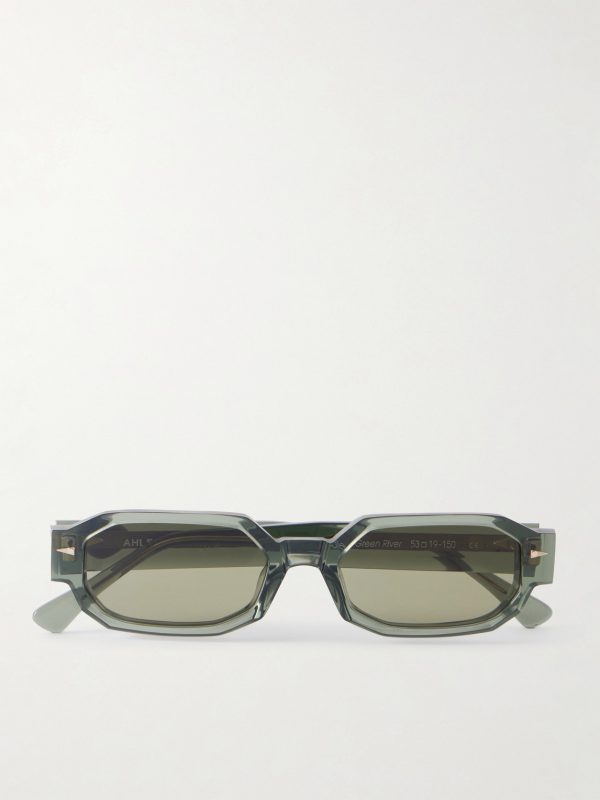 Jules Oval-Frame Acetate Sunglasses