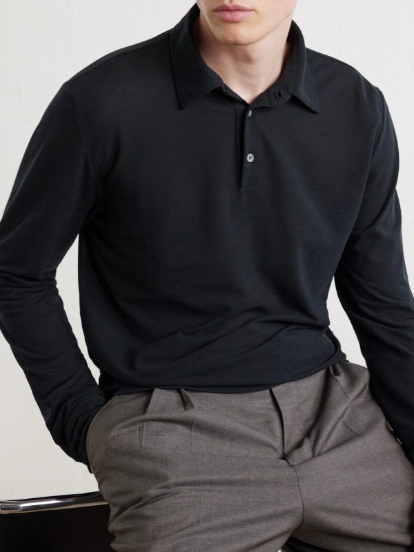 Slim-Fit Flexwool Polo Shirt - CU Slim-Fit Flexwool Polo Shirt - CU