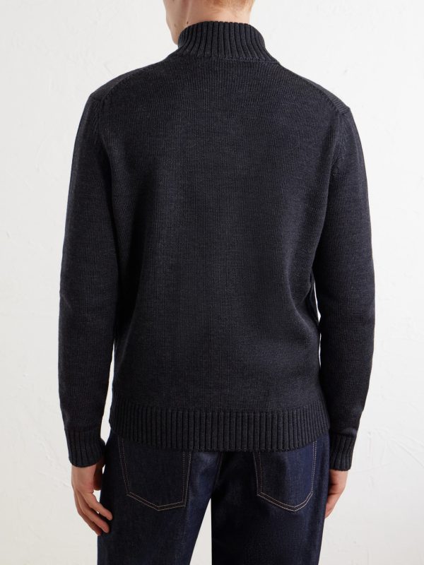 Wool Cardigan - BK Wool Cardigan - BK