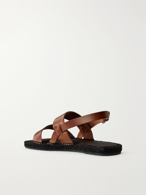 Ken Leather Sandals - BK
