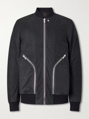 Bauhaus Leather Zip-Up Flight Jacket