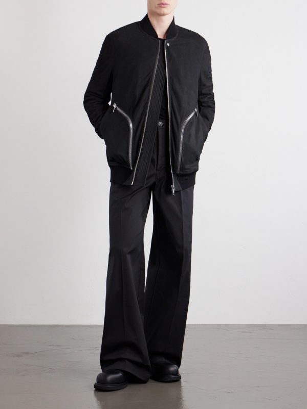 Bauhaus Leather Zip-Up Flight Jacket - OU Bauhaus Leather Zip-Up Flight Jacket - OU