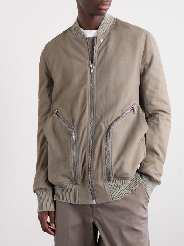 Bauhaus Leather Zip-Up Flight Jacket - FR