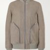 Bauhaus Leather Zip-Up Flight Jacket