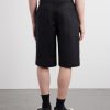 Straight-Leg Cotton-Blend Canvas Shorts - BK Straight-Leg Cotton-Blend Canvas Shorts - BK