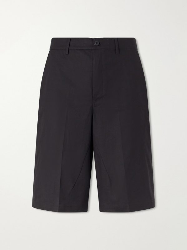 Straight-Leg Cotton-Blend Canvas Shorts Straight-Leg Cotton-Blend Canvas Shorts