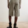 Straight-Leg Cotton-Blend Canvas Shorts - BK