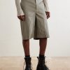 Straight-Leg Cotton-Blend Canvas Shorts - FR