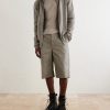 Straight-Leg Cotton-Blend Canvas Shorts - OU