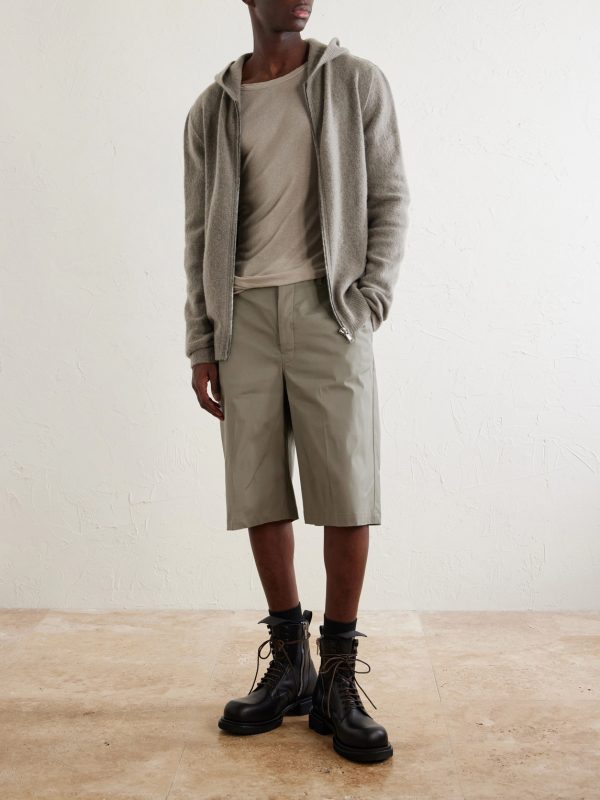 Straight-Leg Cotton-Blend Canvas Shorts - OU