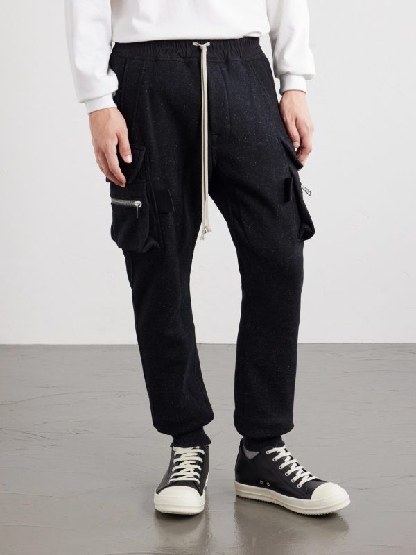 Mastodon Tapered Wool and Cotton-Blend Jersey Sweatpants - FR Mastodon Tapered Wool and Cotton-Blend Jersey Sweatpants - FR
